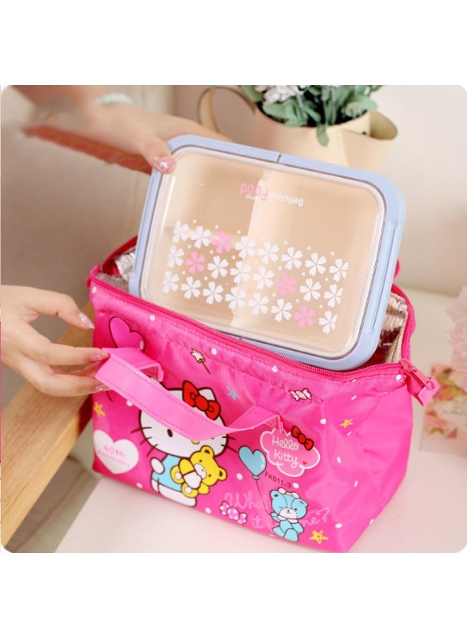 thickened thermal insulation aluminum film portable waterproof lunch box bag student lunch bag lunch box - Image 2